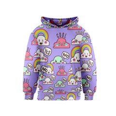 Cloud Seamless Pattern Kids  Pullover Hoodie