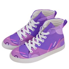 Colorful Labstract Wallpaper Theme Men s Hi-top Skate Sneakers by Apen