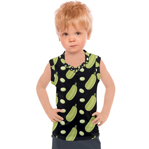 Zucchini Pattern 3 Kids  Sport Tank Top by CocoBellKidsTV24