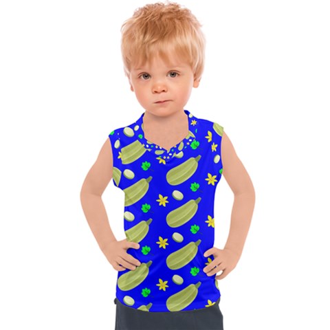 Zucchini Pattern 4 Kids  Sport Tank Top by CocoBellKidsTV24