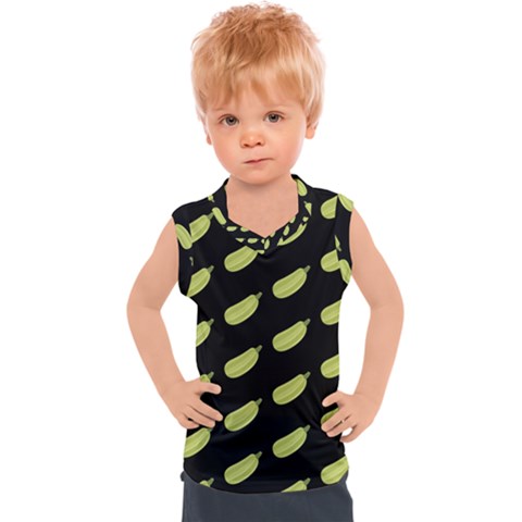 Zucchini Pattern 13 Kids  Sport Tank Top by CocoBellKidsTV24