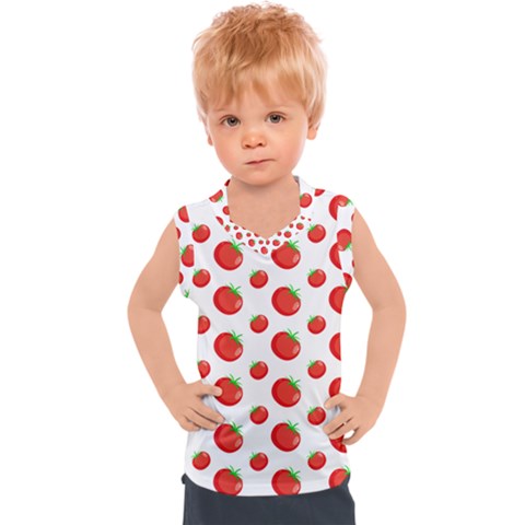 Tomato Pattern 3 Kids  Sport Tank Top by CocoBellKidsTV24