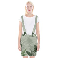 Banana Leaf Plant Pattern Braces Suspender Skirt by anzea