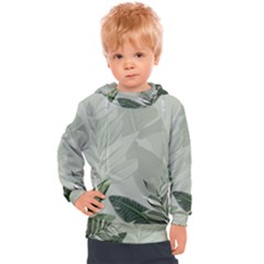 Banana Leaf Plant Pattern Kids  Hooded Pullover