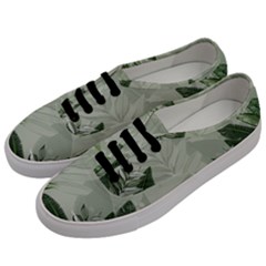 Banana Leaf Plant Pattern Men s Classic Low Top Sneakers