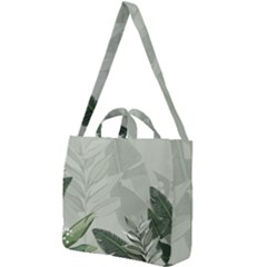 Banana Leaf Plant Pattern Square Shoulder Tote Bag