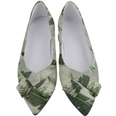 Banana Leaf Plant Pattern Women s Bow Heels by anzea