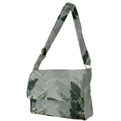 Banana Leaf Plant Pattern Full Print Messenger Bag (l)