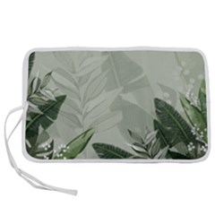 Banana Leaf Plant Pattern Pen Storage Case (s) by anzea