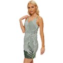 Banana Leaf Plant Pattern Wrap Tie Front Dress View2