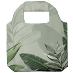 Banana Leaf Plant Pattern Foldable Grocery Recycle Bag