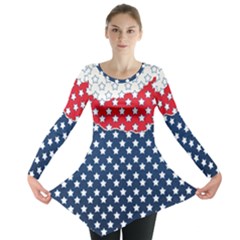 Illustrations Stars Long Sleeve Tunic  by anzea