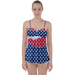 Illustrations Stars Babydoll Tankini Top by anzea