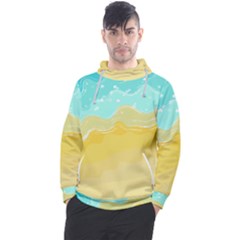 Abstract Background Beach Coast Men s Pullover Hoodie