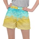 Abstract Background Beach Coast Women s Ripstop Shorts View1