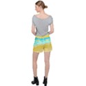 Abstract Background Beach Coast Women s Ripstop Shorts View2