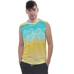 Abstract Background Beach Coast Men s Regular Tank Top by anzea