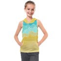 Abstract Background Beach Coast Kids  Sleeveless Hoodie View1