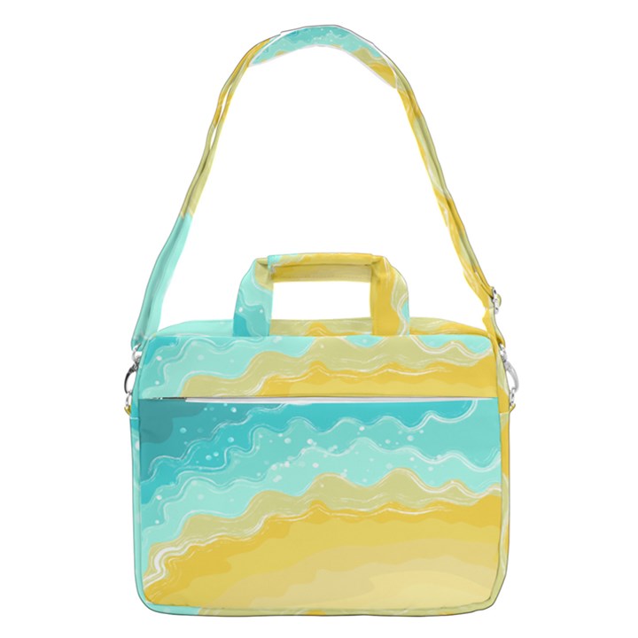 Abstract Background Beach Coast MacBook Pro 15  Shoulder Laptop Bag