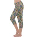 Tribal Background Boho Batik Capri Yoga Leggings View2