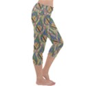 Tribal Background Boho Batik Capri Yoga Leggings View3