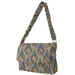 Tribal Background Boho Batik Full Print Messenger Bag (s) by anzea