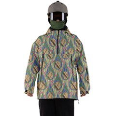 Tribal Background Boho Batik Men s Ski And Snowboard Waterproof Breathable Jacket by anzea