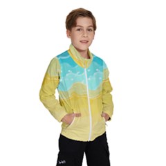 Abstract Background Beach Coast Kids  Windbreaker