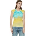 Abstract Background Beach Coast Women s Raglan Cap Sleeve T-Shirt View1