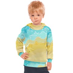 Abstract Background Beach Coast Kids  Hooded Pullover