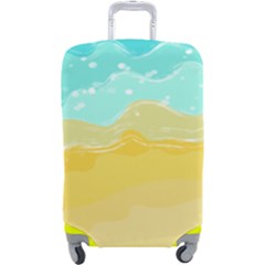 Abstract Background Beach Coast Luggage Cover (large) by anzea