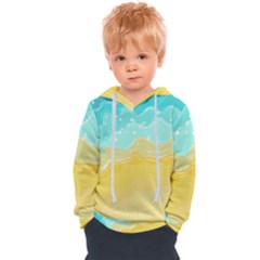 Abstract Background Beach Coast Kids  Overhead Hoodie