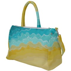 Abstract Background Beach Coast Duffel Travel Bag