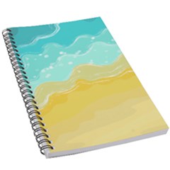 Abstract Background Beach Coast 5 5  X 8 5  Notebook