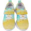 Abstract Background Beach Coast Kids  Velcro Strap Shoes View1