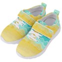 Abstract Background Beach Coast Kids  Velcro Strap Shoes View2