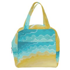 Abstract Background Beach Coast Boxy Hand Bag