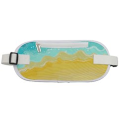 Abstract Background Beach Coast Rounded Waist Pouch