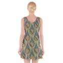 Tribal Background Boho Batik V-Neck Sleeveless Dress View2