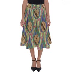 Tribal Background Boho Batik Perfect Length Midi Skirt