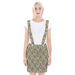 Tribal Background Boho Batik Braces Suspender Skirt