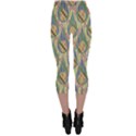 Tribal Background Boho Batik Capri Leggings  View2