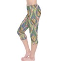 Tribal Background Boho Batik Capri Leggings  View3