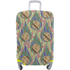 Tribal Background Boho Batik Luggage Cover (large) by anzea