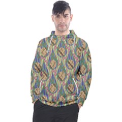 Tribal Background Boho Batik Men s Pullover Hoodie