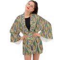 Tribal Background Boho Batik Long Sleeve Kimono View1