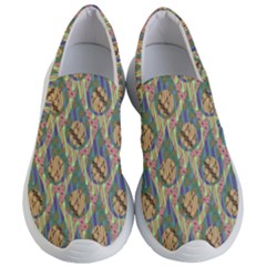 Tribal Background Boho Batik Women s Lightweight Slip Ons