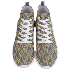 Tribal Background Boho Batik Men s Lightweight High Top Sneakers