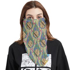 Tribal Background Boho Batik Face Covering Bandana (triangle)