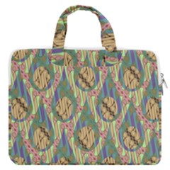 Tribal Background Boho Batik Macbook Pro 13  Double Pocket Laptop Bag by anzea